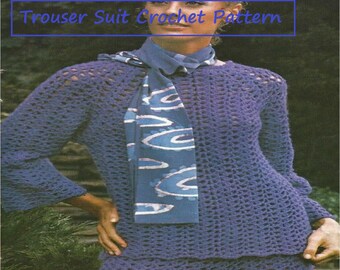 Instant Download - PDF-  Trouser Suit Crochet Pattern (AD84)