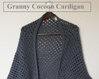 Sofortiger Download - PDF - Grandma Cocoon Shrug Häkelanleitung (AD97)