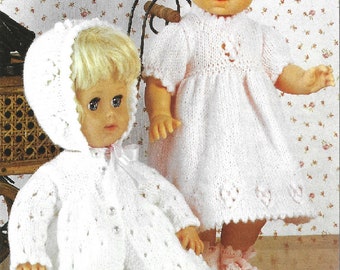 Instant Download - PDF- Beautiful Dolls Outfit Knitting Pattern (Doll 2)