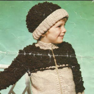 Instant Download - PDF-  Beautiful Jacket and Matching Hat Knitting Pattern (C49)