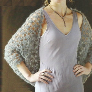 Instant Download - PDF- Beautiful Shrug Crochet Pattern (AD76)