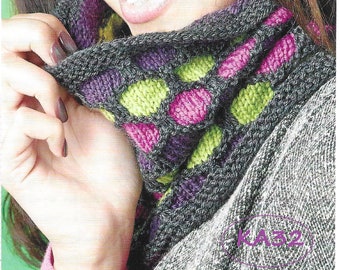 Instant Download - PDF- Beautiful Cosy Snood Knitting Pattern (KA32)