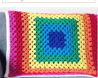 Home Super Chunky Granny Blanket Throw Crochet Pattern PDF download (CB145)