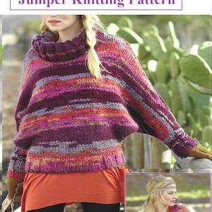 Instant Download - PDF- Beautiful Jumper Knitting Pattern (K62)