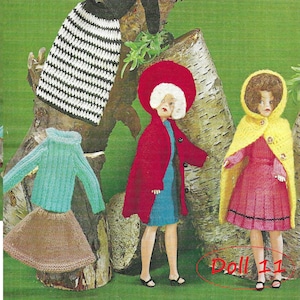 Instant Download - PDF- Beautiful Dolls Outfit Knitting & Crochet Pattern (Doll 11)