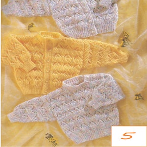 vintage girls pinafore sweater knitting pattern pdf childs dress jumper 22-28 3ply light fingering pdf instant download