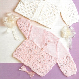INSTANT DOWNLOAD - PDF - Beautiful Matinee Coat Jacket  x 2 Knitting Pattern (210)