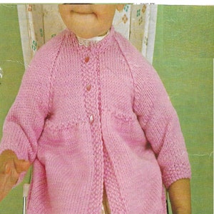 Instant Download  PDF - Beautiful Coat Knitting Pattern (297)