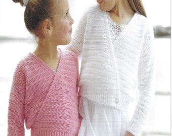 Instant Download - PDF- Beautiful Ballet Top & Cardigan Crochet Pattern (CC35)