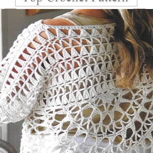 PnAPatterns  - Instant Download - PDF- Beautiful Top Crochet Pattern Chest Size 81 cm up to  97 cm (AD144)