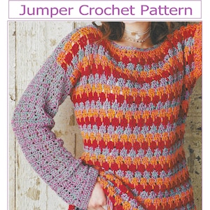 Instant Download - PDF- Beautiful Jumper Crochet Pattern (AD195)