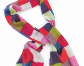 DK Colourful Block Scarf Knitting Pattern PDF Download (KA39)