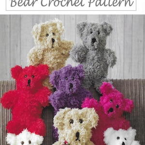 Instant Download - PDF- Beautiful Bear Family Knitting Pattern (T17)