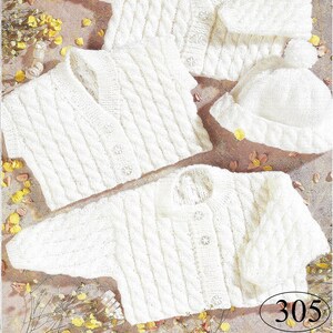 Cardigan Per Bambini Prematuri In Pizzo Lavorato A Maglia - Manica Lunga, Acrilico, Lavabile - Foto 5