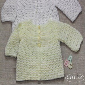 Instant Download - PDF- Beautiful Matinee Cardigan Crochet Pattern (CB153)