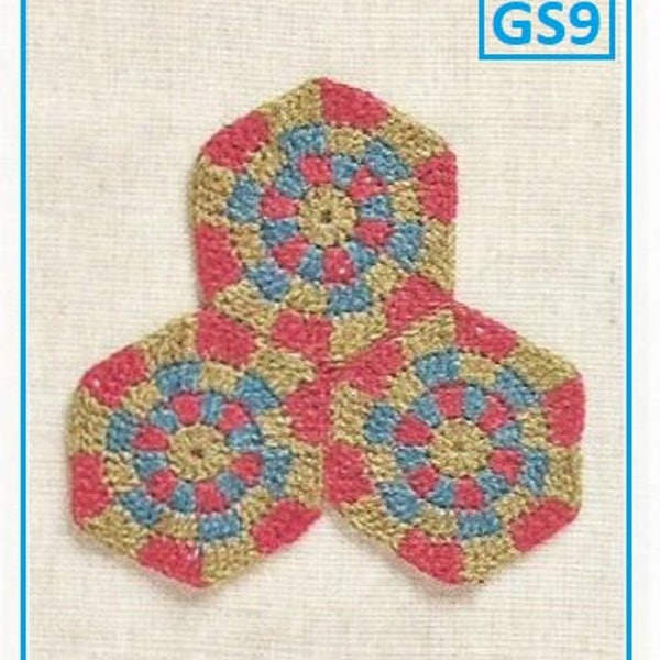 Instant Download - PDF- Beautiful Hexagon Crochet Pattern (GS9)