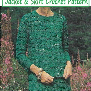 Instant Download - PDF-  Beautiful Suit, Jacket and Skirt Crochet Pattern (AD124)
