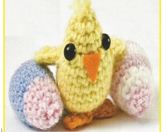 Instant Download - PDF- Cute little Chick and egg Amigurumi Crochet Pattern (T8)