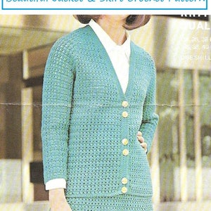 Instant Download - PDF-  Beautiful Jacket & Skirt Crochet Pattern (AD121)