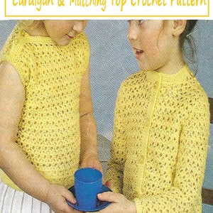 Instant Download PDF - Beautiful Cardigan & Top Crochet Pattern (CB114)
