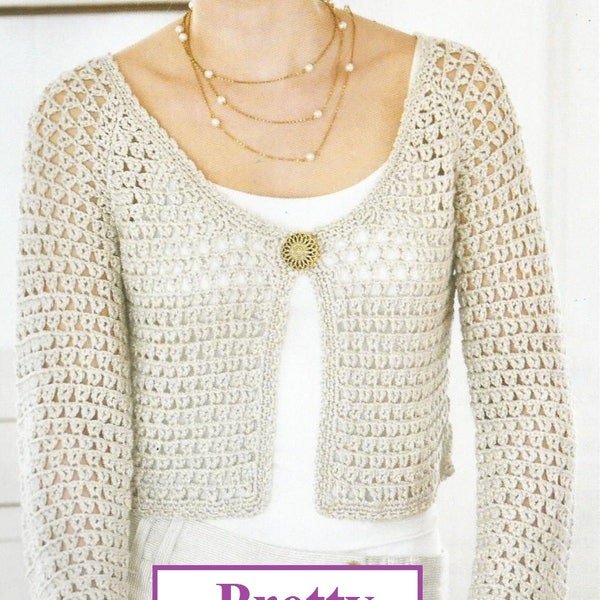 Instant Download - PDF- Beautiful Cardigan Crochet Pattern  (AD54)