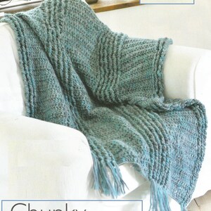PnAPatterns- Instant Download - PDF- Beautiful Chunky Throw Crochet Pattern (H42)