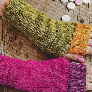 Instant Download - PDF- Beautiful DK Fingerless Gloves Knitting Pattern (KA2)