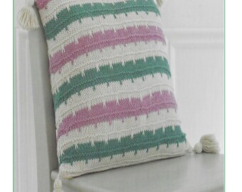 Instant Download - PDF- Beautiful Aran Cushion Knitting Pattern (H1589)