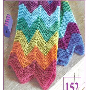 Home Aran Chevron Blanket Knitting Pattern PDF download (152)
