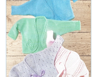 DK Cardigan Bolero Knitting Pattern PDF Download (364)