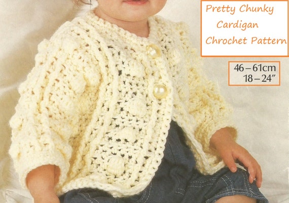 chunky knit baby cardigan pattern