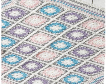 Baby Blanket Crochet Pattern (Instant download PDF) CB104