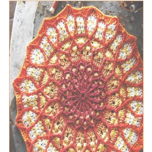 Mandala Mat Häkelanleitung: (Sofortdownload PDF) H120