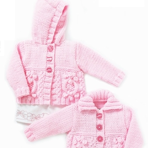 Instant Download  PDF - Beautiful Chunky Cable Cardigan Knitting Pattern (322)