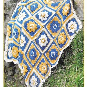 Instant Download - PDF- Beautiful Aran Throw Crochet Pattern (H156)