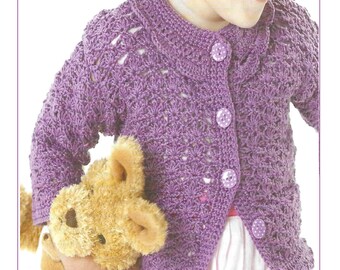 Collard Cardigan Crochet Pattern (Instant download PDF ) CB80