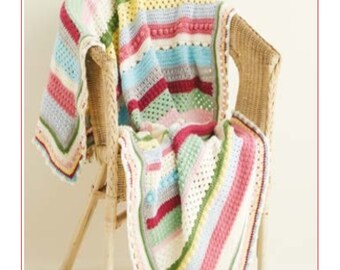 INSTANT DOWNLOAD - PDF - Beautiful Blanket Crochet Pattern (CB183)