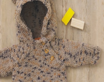 Baby Chunky Hoodie Knitting Pattern (PDF Pattern) 323
