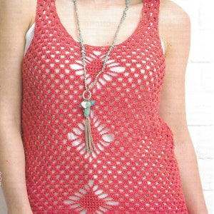 Instant Download - PDF- Beautiful Vest Top Crochet Pattern  (AD106)