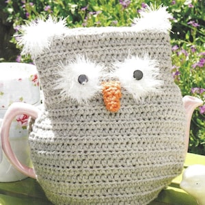Instant Download - PDF- Beautiful Owl Tea Pot Cosy Crochet Pattern (H57)