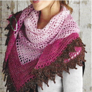Instant Download - PDF- Beautiful  Scarf / Shawl Crochet Pattern (CA45)