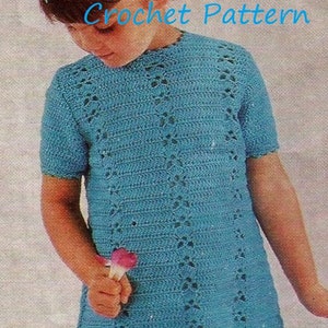 Instant Download - PDF- Beautiful Girls Dress Crochet Pattern (CC4)