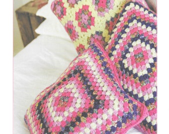 Instant Download - PDF- Beautiful Cushion Covers x3 Crochet Pattern (H160)