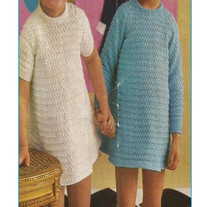 Instant Download - PDF- Beautiful Girls Dress Knitting Pattern (124)