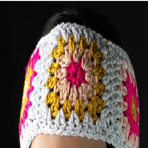 Crochet Granny Square Headband Etsy