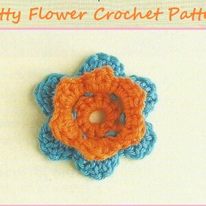 Instant Download - PDF-  A Pretty Flower Crochet Pattern (F12)