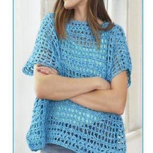 Instant Download - PDF- Beautiful Summer Top Crochet Pattern  (AD166)