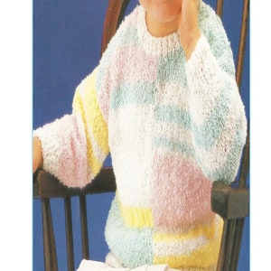 Instant Download - PDF- Beautiful Jumper Knitting Pattern (109)