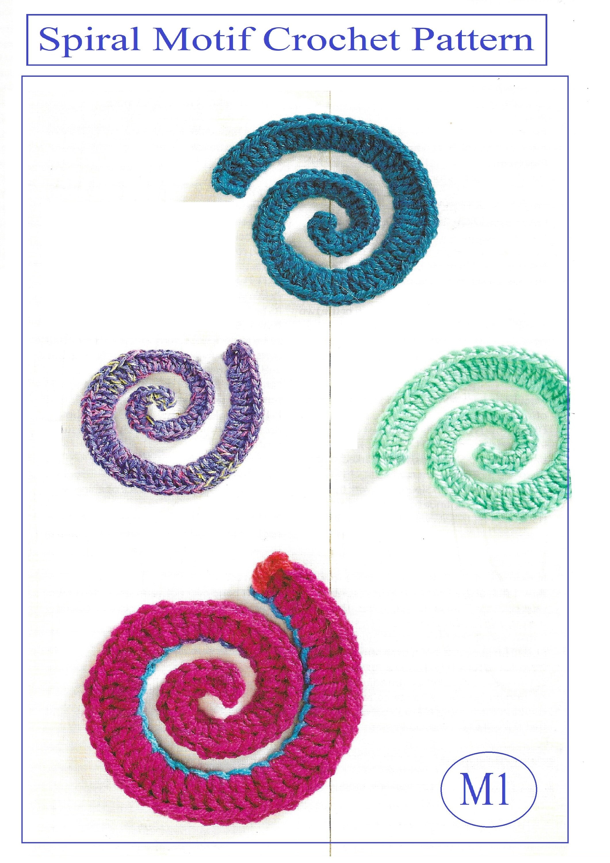 35 Spiral Crochet Patterns for Intricate, Giftable Makes 18 Pretty Spiral Motif Crochet Pattern (m1)