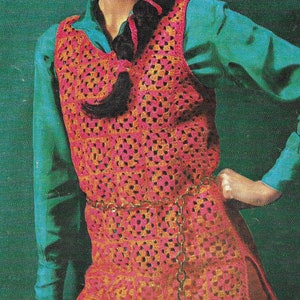Instant Download - PDF-  Beautiful Tunic Crochet Pattern (AD151)